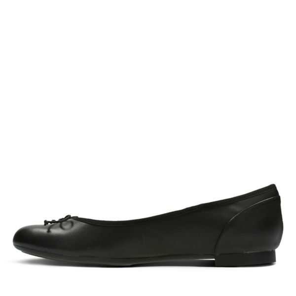 Clarks Womens Couture Bloom Flat Shoes Black | CA-3268154